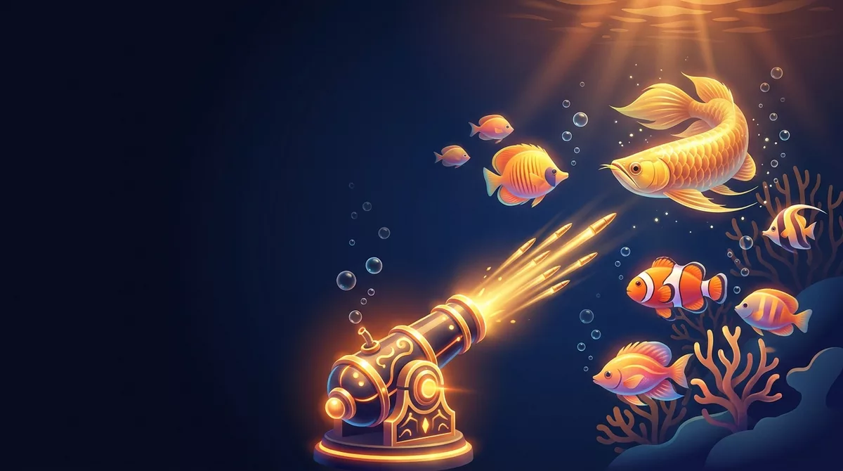 Bắn cá Noci88 - phòng game bắn cá dưới nước với cá rồng vàng và pháo bắn